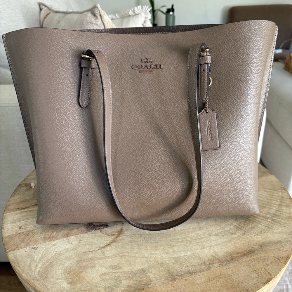 Coach Brown Leather Tote Bag